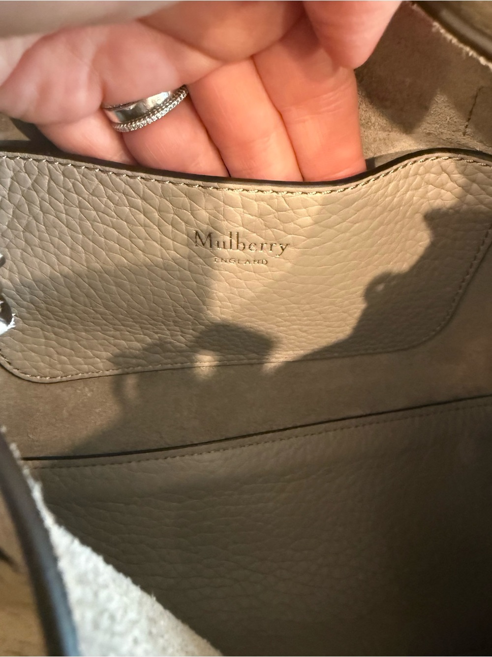 Mulberry Mini Alexa Leather Satchel in Cashmere Taupe NWOT - Picture 10 of 13